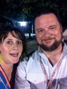Me and Gus at the Akumal Comedy Festival, 2013
